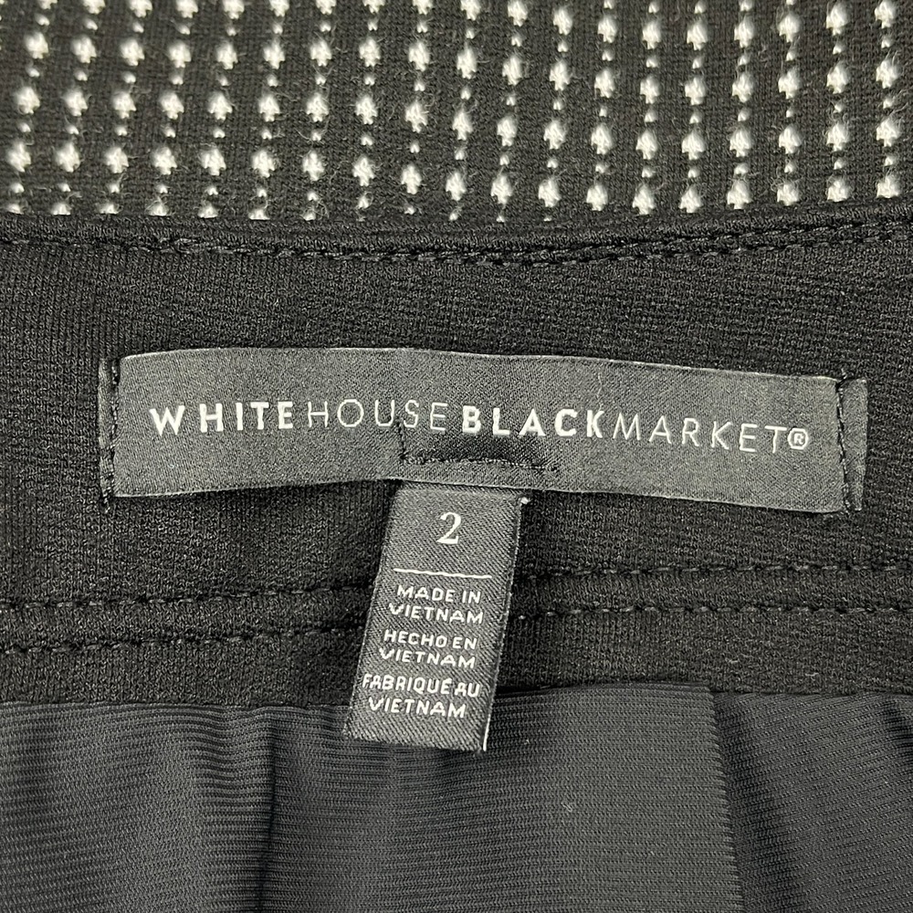 White House Black Market Women's Pencil Skirt Size 2 Dot Career Workwear - Picture 9 of 10